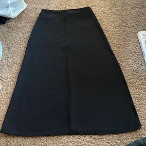 Brandy Melville Long Black Skirt w/ Slit XS